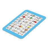 Illustrierte Alphabettiere Magnet (Linke Seite)