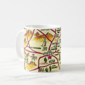 Illustrierte Arizona Karte Tasse (Vorderseite Links)