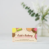 Illustrierte Bäckerei-Geschäfts-Karte Visitenkarte (Stehend Vorderseite)
