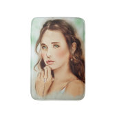 Illustrierte Badematte - Lady of Spring (Vorderseite Vertikal)