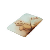 Illustrierte Badematte - Teddy (Schrägansicht)