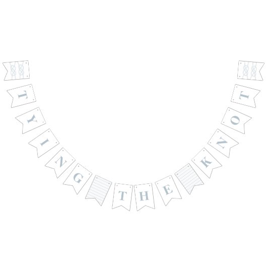 Illustrierte Bannerfahnen für Knot - blau Wimpelkette (Alle)