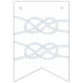 Illustrierte Bannerfahnen für Knot - blau Wimpelkette (Erste Fahne)