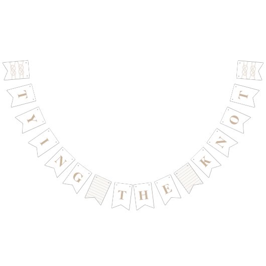 Illustrierte Bannerfahnen für Knot - Tan Wimpelkette (Alle)