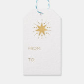 Illustrierte Bell Glad Tidings Weihnachtsgeschenke Geschenkanhänger (Rückseite)