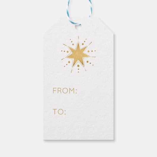 Illustrierte Bell Glad Tidings Weihnachtsgeschenke Geschenkanhänger (Rückseite)