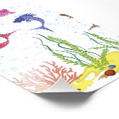 Illustrierte Beta-Fische Fotodruck (Ecke)