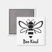 Illustrierte Biene Magnet (Vorderseite/Rückseite)