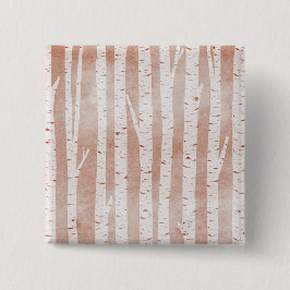 Illustrierte Birkenbäume Button