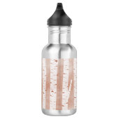 Illustrierte Birkenbäume Edelstahlflasche (Rechts)