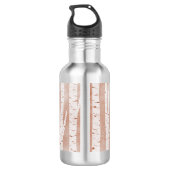 Illustrierte Birkenbäume Edelstahlflasche (Rückseite)