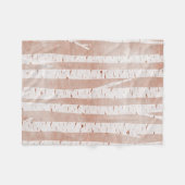 Illustrierte Birkenbäume Fleecedecke (Vorderseite (Horizontal))