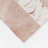 Illustrierte Birkenbäume Fleecedecke (Ecke)
