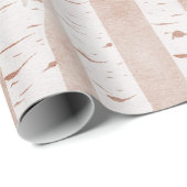 Illustrierte Birkenbäume Geschenkpapier (Rolleneckpunkt)