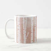 Illustrierte Birkenbäume Kaffeetasse (Links)