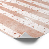 Illustrierte Birkenbäume Poster (Ecke)