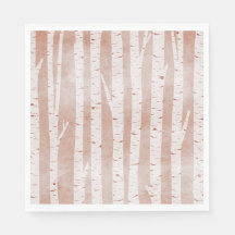 Illustrierte Birkenbäume