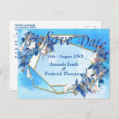 Illustrierte Blume Ankündigungspostkarte (Vorne/Hinten)