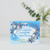 Illustrierte Blume Ankündigungspostkarte (Stehend Vorderseite)