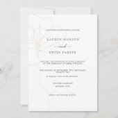 Illustrierte Blume Einladung (Vorderseite)