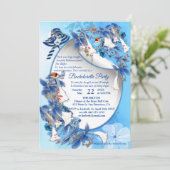 Illustrierte Blume Einladung (Stehend Vorderseite)