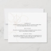 Illustrierte Blume Einladung (Rückseite)