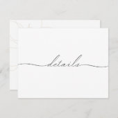 Illustrierte Blume Einladung (Vorne/Hinten)