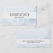 Illustrierte Blume | Elegant Visitenkarte (Vorne/Hinten)