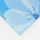 Illustrierte Blume Fleecedecke (Ecke)