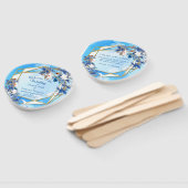 Illustrierte Blume für Weißer Wasserfarben Fächer (Non-assembled)