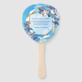 Illustrierte Blume für Weißer Wasserfarben Fächer (Rückseite)