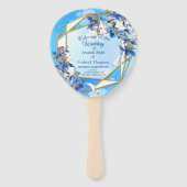 Illustrierte Blume für Weißer Wasserfarben Fächer (Vorderseite)