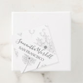 Illustrierte Blume Geschenkanhänger (Beispiel)