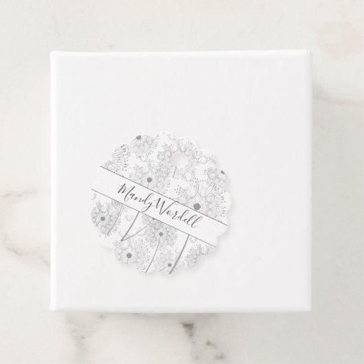 Illustrierte Blume Geschenkanhänger (Beispiel)