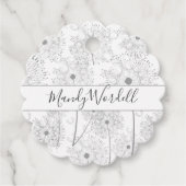 Illustrierte Blume Geschenkanhänger (Vorderseite)