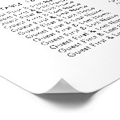 Illustrierte Blume Poster (Ecke)