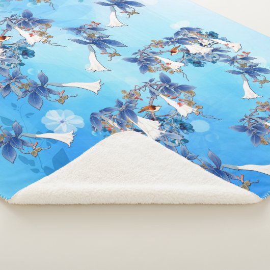 Illustrierte Blume Sherpadecke (3/4)