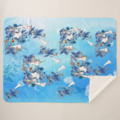 Illustrierte Blume Sherpadecke (Vorderseite (Horizontal))