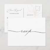 Illustrierte Blume uAwg Postkarte (Vorne/Hinten)