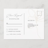 Illustrierte Blume uAwg Postkarte (Rückseite)