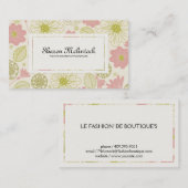 Illustrierte Blume Visitenkarte (Vorne/Hinten)