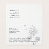 Illustrierte Blume von Doula oder Midfrau Visitenkarten (Innenseite Aufgefaltet)