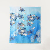 Illustrierte Blume Wandteppich (Vorderseite)