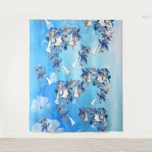 Illustrierte Blume Wandteppich (Vorderseite)