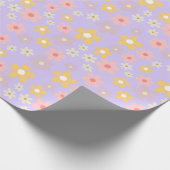 Illustrierte Blumen Geschenkpapier (Ecke)