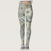 Illustrierte BlumenLeggings Leggings (Vorderseite)