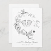 Illustrierte botanische Babynahrung Ankündigung (Vorne/Hinten)