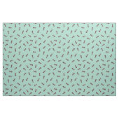 Illustrierte braune Ameisen auf hellturkis Stoff (Fat Quarter (45,7 x 55,9 cm))