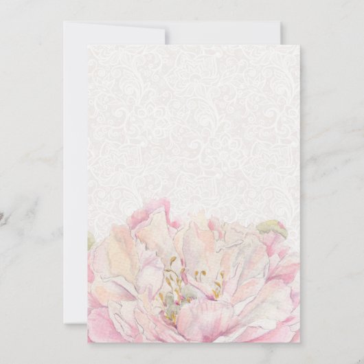 Illustrierte Braut im Spitzen-Gown-Brautparty Einladung (Rückseite)