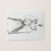 Illustrierte Braut und Bräutigam Puzzle (Horizontal)